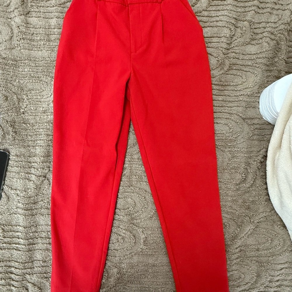 Zara Bold Red Pants